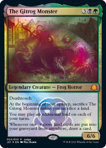 Foil】《ギトラグの怪物/The Gitrog Monster》[ジャッジ褒賞] 金