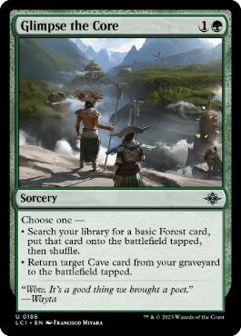 186)《中心核の瞥見/Glimpse the Core》[LCI] 緑U | 日本最大級 MTG