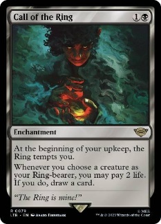 079)《指輪の誘い/Call of the Ring》[LTR] 黒R | 日本最大級 MTG通販