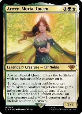 Foil】(367)□拡張アート□《人の子の女王、アルウェン/Arwen, Mortal