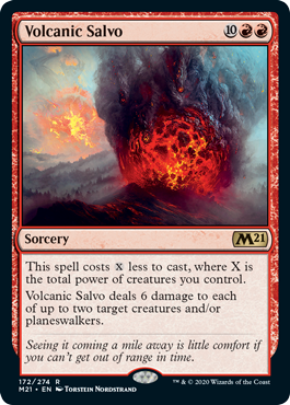 172)《一斉噴火/Volcanic Salvo》[M21] 赤R | 日本最大級 MTG通販