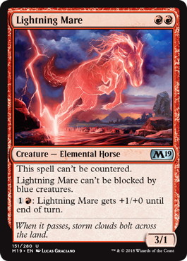 稲妻牝馬/Lightning Mare》[M19] 赤U | 日本最大級 MTG通販サイト