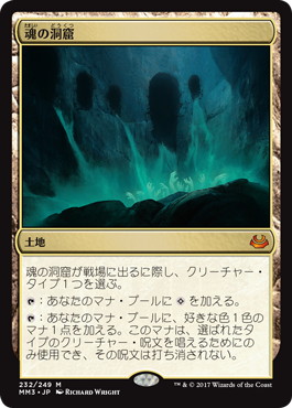 エッチング・Foil】(569)《魂の洞窟/Cavern of Souls》[2X2-BF] 土地R