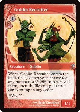 ゴブリン徴募兵/Goblin Recruiter》[VIS] 赤U | 日本最大級 MTG通販