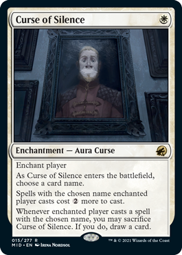 015)《静寂の呪い/Curse of Silence》[MID] 白R | 日本最大級 MTG通販