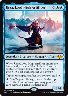 075)《最高工匠卿、ウルザ/Urza, Lord High Artificer》[MH1] 青R