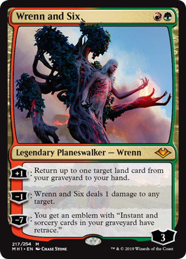 Foil】(217)《レンと六番/Wrenn and Six》[MH1] 金R | 日本最大級 MTG