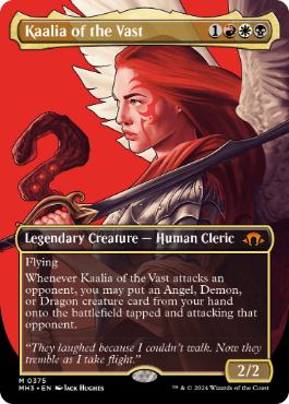 Foil】(375)□ボーダーレス□《巨大なるカーリア/Kaalia of the Vast