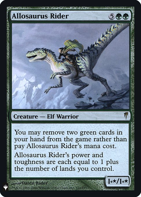 アロサウルス乗り/Allosaurus Rider》[CSP] 緑R | 日本最大級 MTG通販