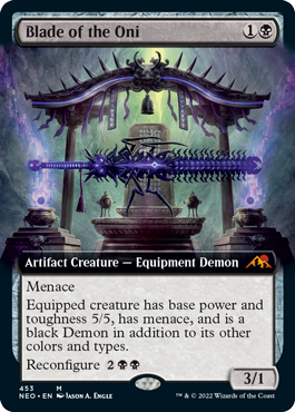 089)《鬼の刃/Blade of the Oni》[NEO] 黒R | 日本最大級 MTG通販