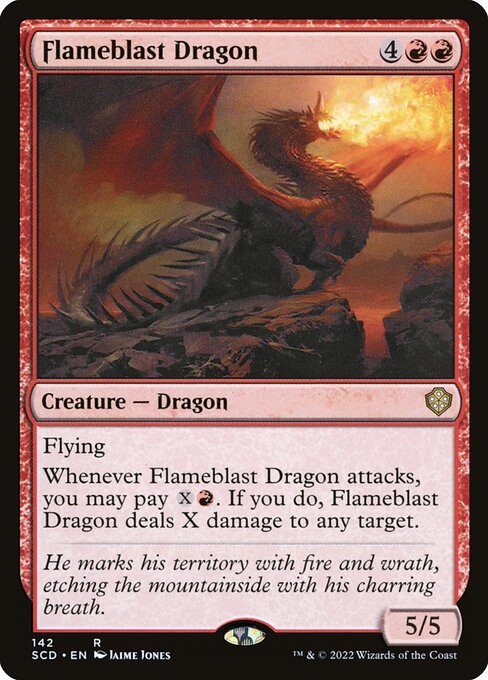 Foil】《炎破のドラゴン/Flameblast Dragon》[M12] 赤R | 日本最大級