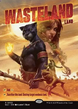 Foil】□旧枠□《不毛の大地/Wasteland》(褒賞プログラム)[DCIマーク