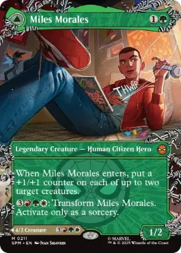 Foil】(211)□ボーダーレス□《マイルズ・モラレス/Miles Morales
