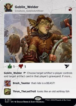 1617)《ゴブリンの溶接工/Goblin Welder》[SLD] 赤 | 日本最大級 MTG