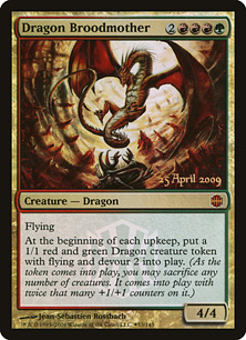 Foil】《ドラゴンの大母/Dragon Broodmother》(プレリリース)[ARB-P