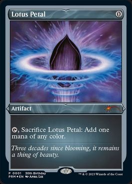 エッチング・Foil】《水蓮の花びら/Lotus Petal》(30周年プロモ)[流星