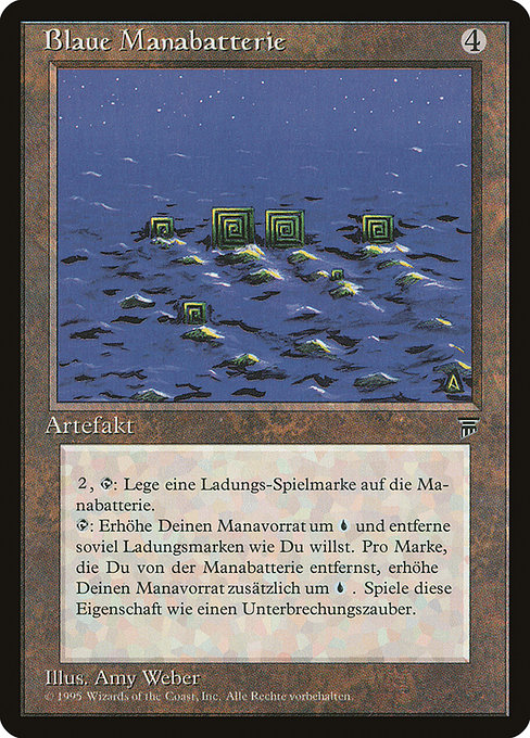 □黒枠□《青の魔力貯蔵器/Blue Mana Battery》[4EDBB] 茶R | 日本最大