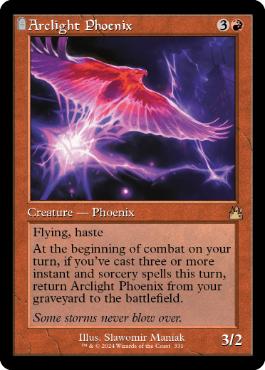 331)□旧枠□《弧光のフェニックス/Arclight Phoenix》[RVR] 赤R