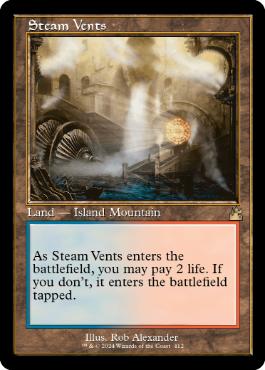 Foil】《蒸気孔/Steam Vents》[RTR] 土地R | 日本最大級 MTG通販サイト
