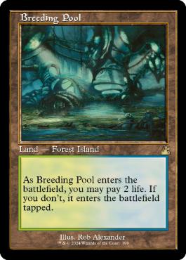ダブルレインボウ・Foil】(399)□旧枠□《繁殖池/Breeding Pool