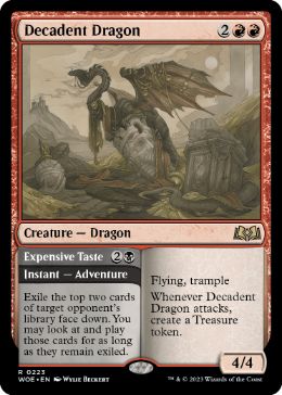 223)《退廃的なドラゴン/Decadent Dragon》[WOE] 赤R | 日本最大級 MTG