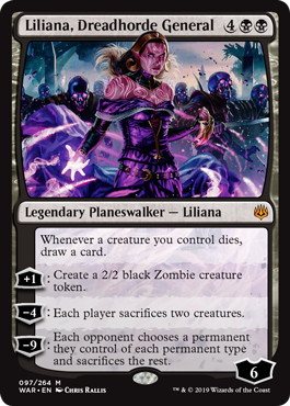 Foil】(176)《戦慄衆の将軍、リリアナ/Liliana, Dreadhorde General