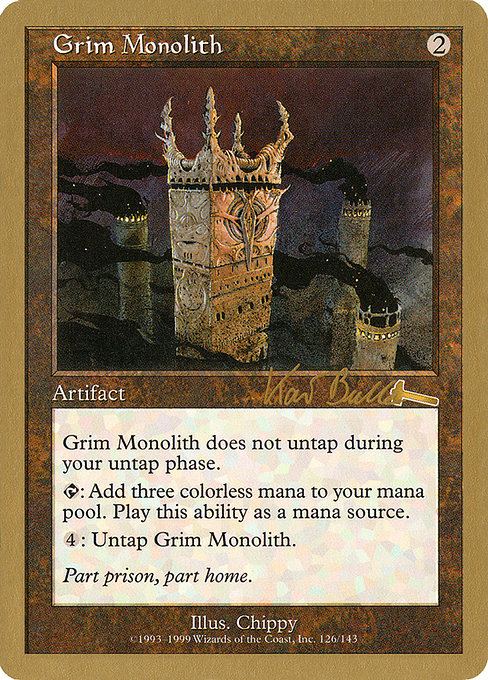 金枠】《厳かなモノリス/Grim Monolith》[WC99] 茶 Kai Budde | 日本