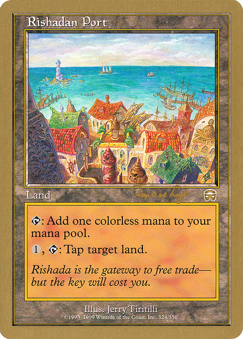 金枠】《リシャーダの港/Rishadan Port》[WC00] 土地 Jon Finkel