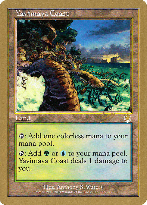 買取：【金枠】《ヤヴィマヤの沿岸/Yavimaya Coast》[WC02] 土地 Sim