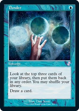 315)□旧枠□《思案/Ponder》[TSR-BS] 青R | 日本最大級 MTG通販サイト