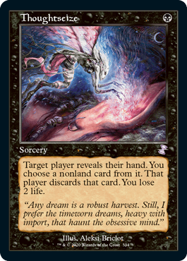 334)□旧枠□《思考囲い/Thoughtseize》[TSR-BS] 黒R | 日本最大級 MTG