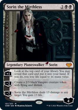 131)《不笑のソリン/Sorin the Mirthless》[VOW] 黒R | 日本最大級 MTG