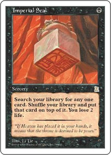 伝国の玉璽/Imperial Seal》[PTK] 黒R | 日本最大級 MTG通販サイト