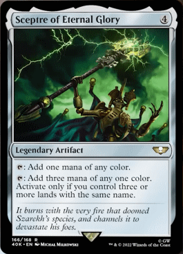 統率者デッキ：ウォーハンマー40,000』のNECRON DYNASTIESのデッキ