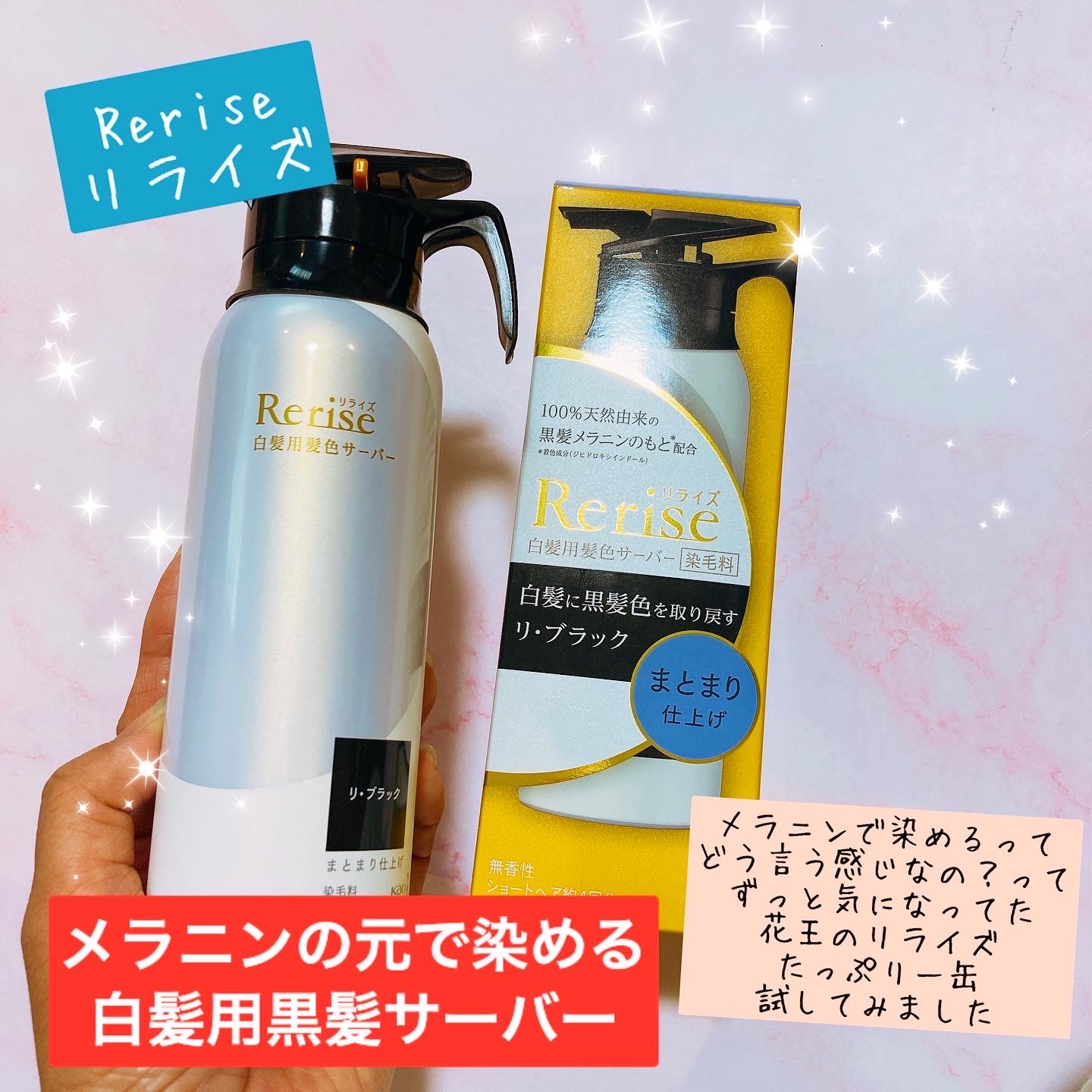訳あり】リライズ白髪用髪色サーバー リ ブラック つけかえ用190g3個