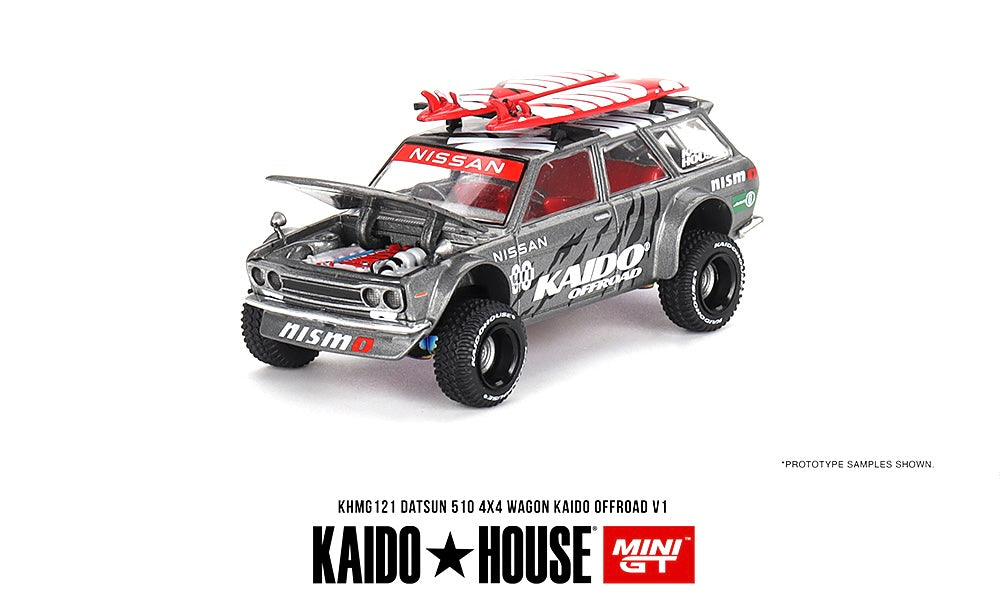 Kaido House (x MiniGT) - Regular Release #121 - Gray Datsun 510