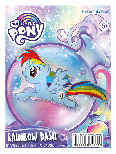 MLP Rainbow Dash Foil Balloon - 901739 Flexmetal | Party decor