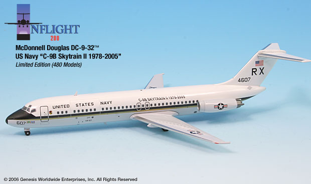 US Navy C-9B RX 4607 DC-9-32 1:200