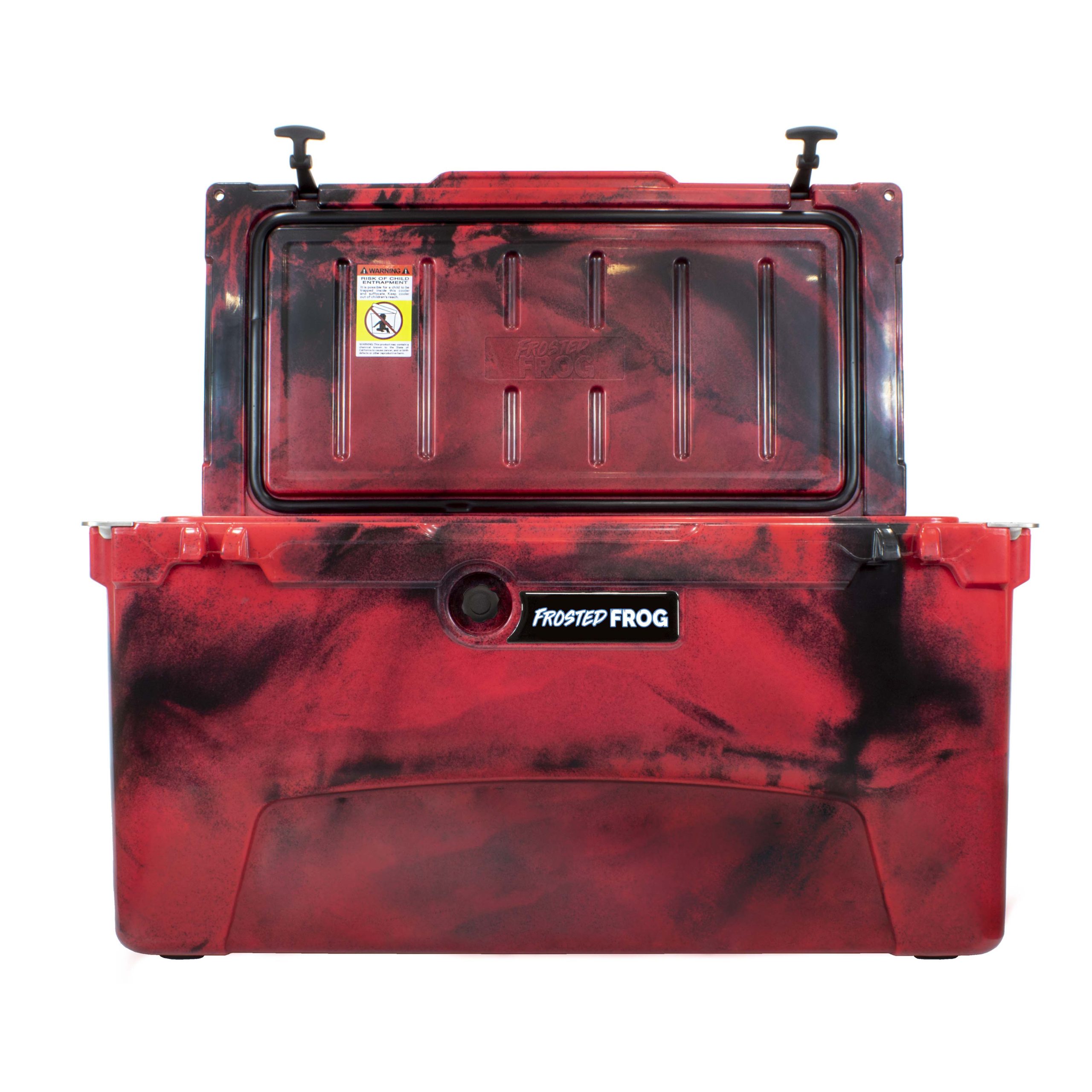 75QT Red Camo Rotomolded Cooler | Frosted Frog