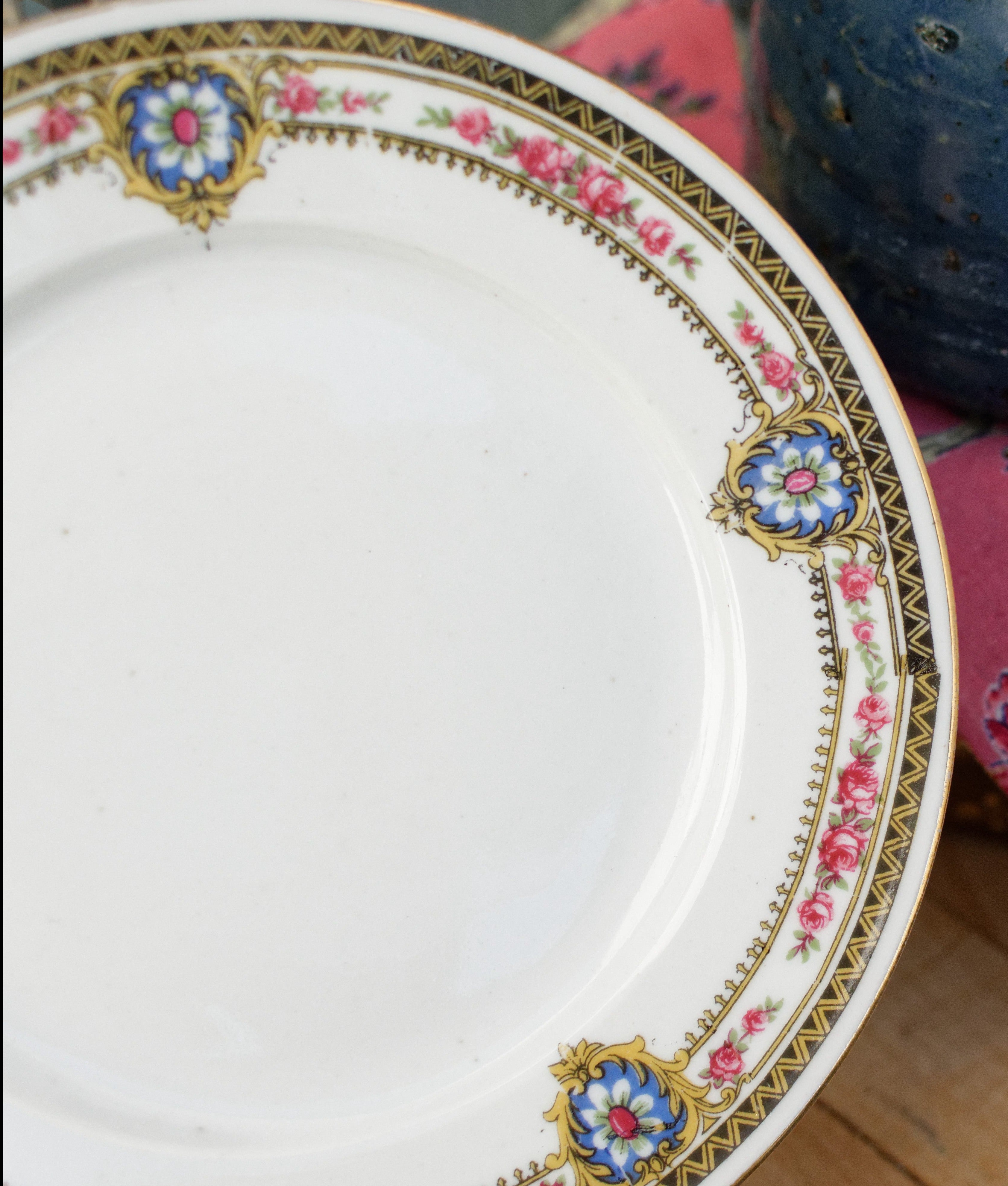 1920年代～フランスアンティーク 高級リモージュ磁器 小皿～高級中国