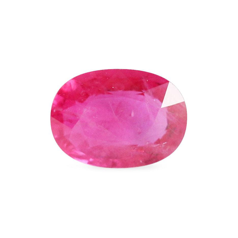 Ethical, Custom Ring-1.06 ct Medium Fuchsia Oval Mixed Cut
