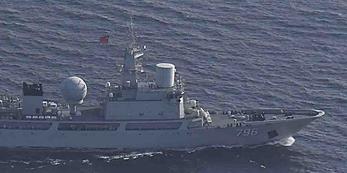 中国海軍の情報収集艦「開陽星」、津軽海峡を通航し太平洋へ 海自