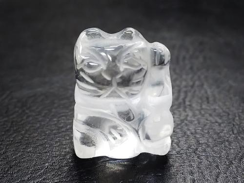 招き猫（水晶／巾着袋付き） – 天然石の店 ふうちゃん
