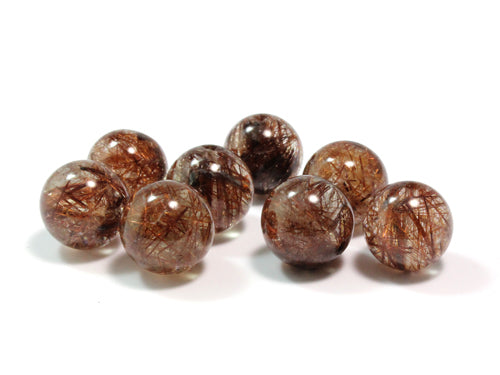 レッドルチルクォーツ（約13mm／1粒売り） – 天然石の店 ふうちゃん