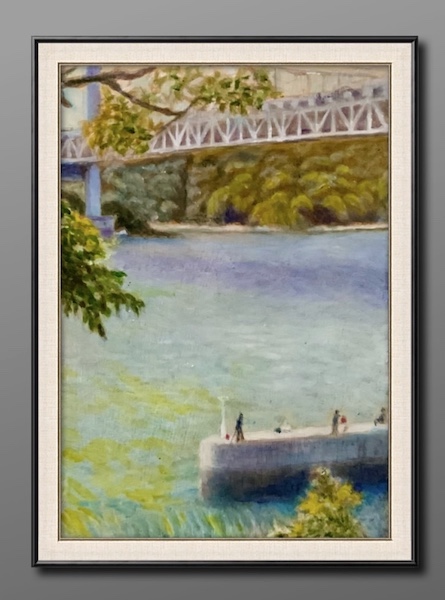 海辺の町・下津井を描く”絵になる風景を探して「風景画の旅」 - 絵画で