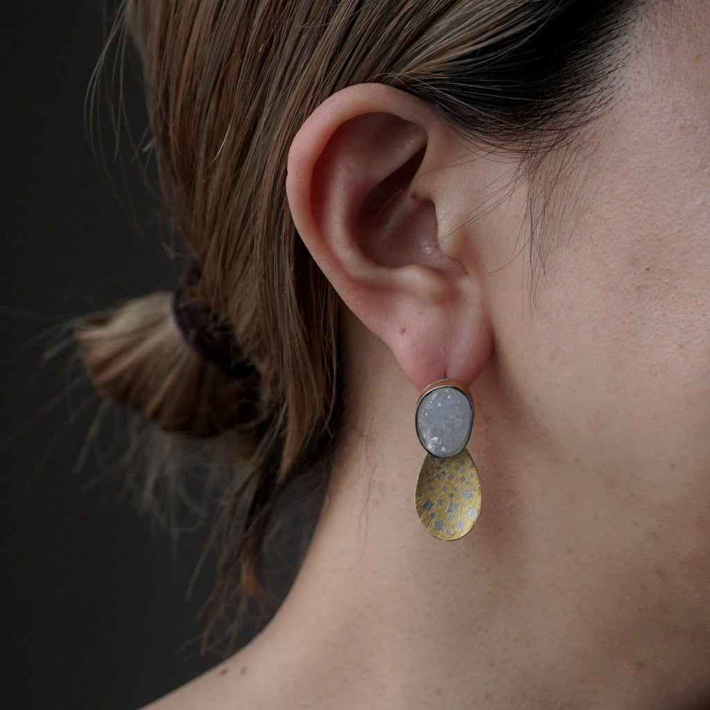 Hiroko Miyamoto / Ref.P-Cua6 Earrings – Fuligo / Fuligoshed