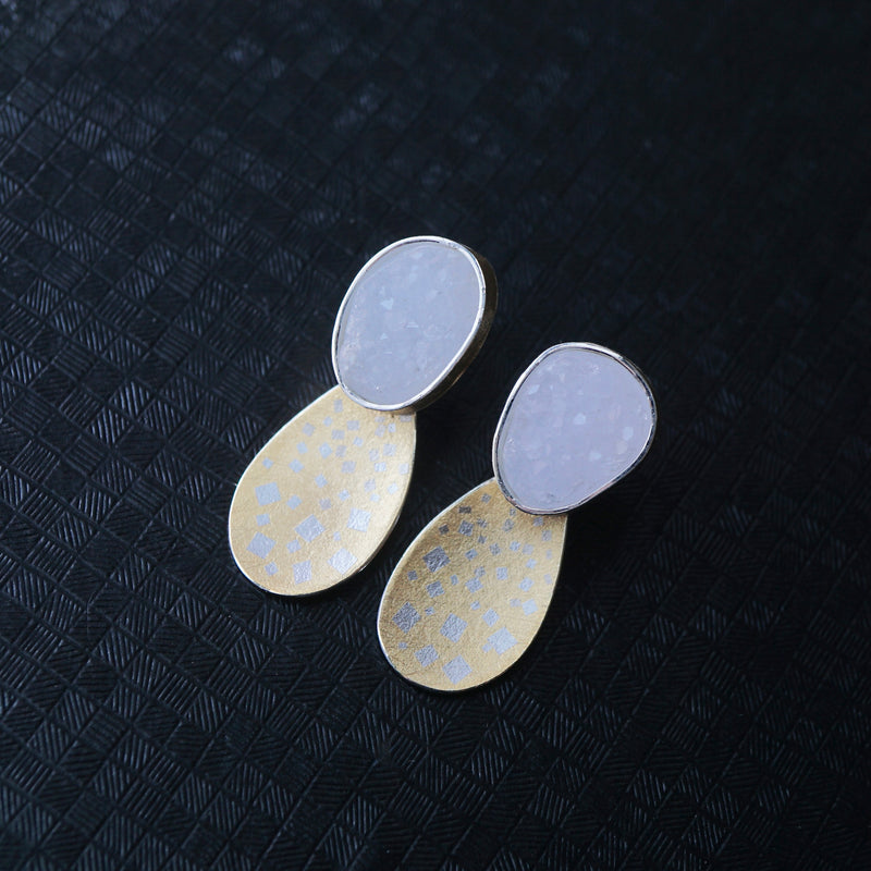 Hiroko Miyamoto / Ref.P-Cua6 Earrings – Fuligo / Fuligoshed