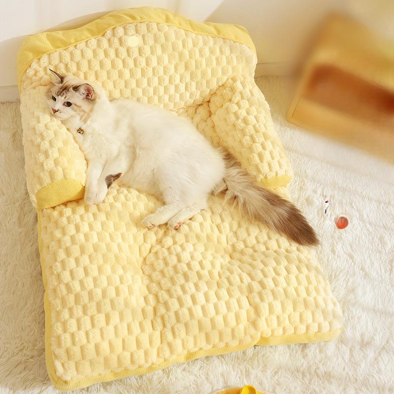 猫ベッド もこもこ猫ちゃんソファベッド 冬用|猫ベッド専門通販 ニャー
