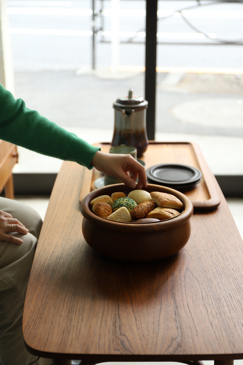 ヴィンテージ チークボウル 北欧インテリア/Vintage Teakwood Bowl