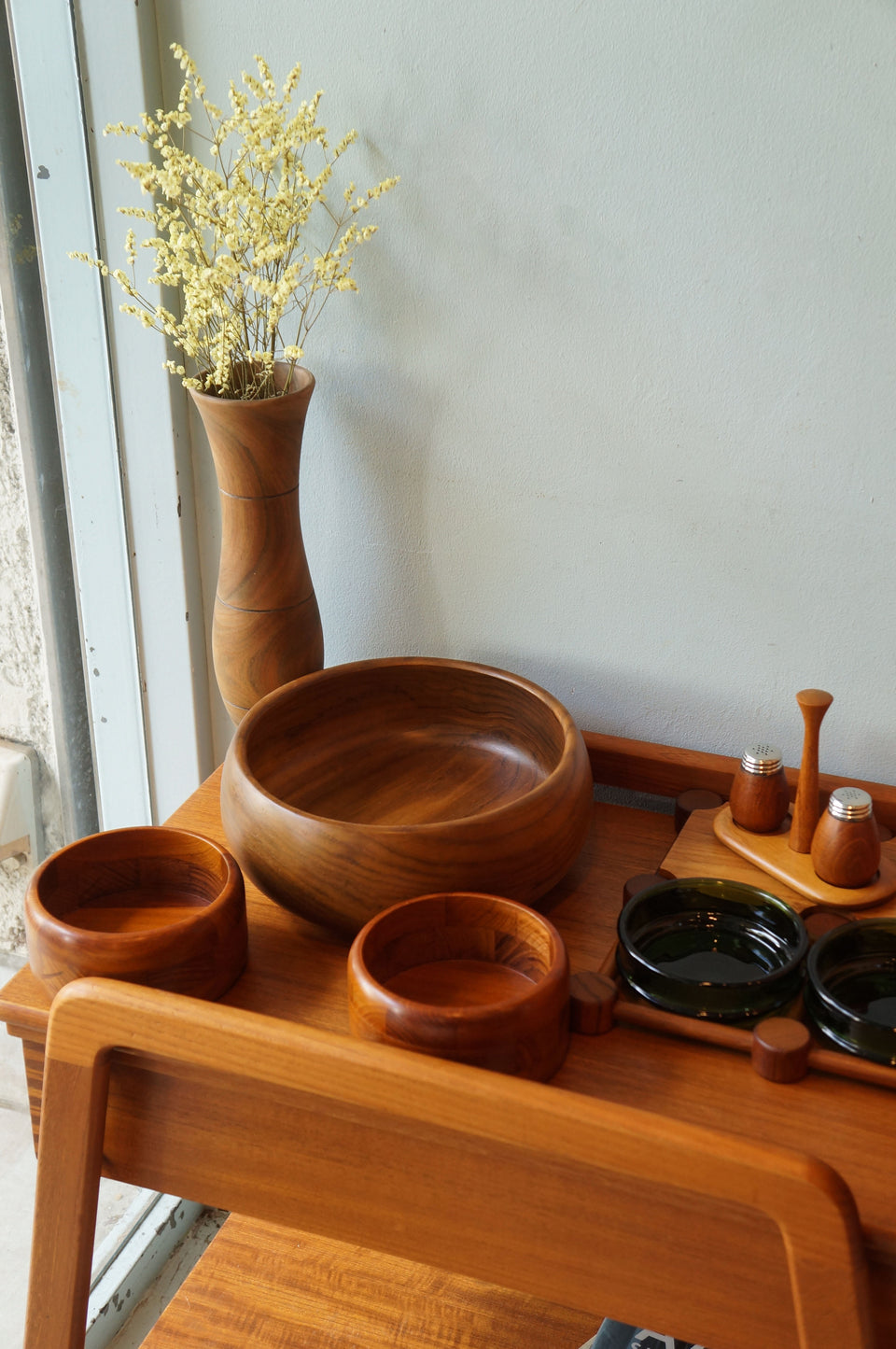 チーク材 ボウル ヴィンテージ 北欧スタイル/Teakwood Bowl